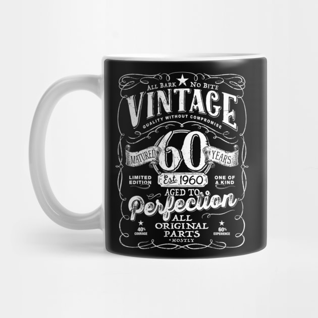 Vintage 60th Birthday For Him 1960 Aged To Perfection by dashawncannonuzf